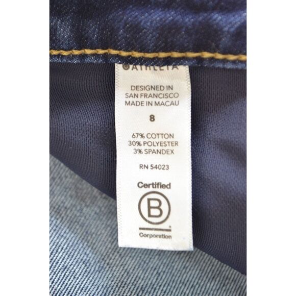 Athleta Women's 8 Ultra Skinny Sculptek Stretch Dark Wash Denim Jeans - Picture 9 of 12